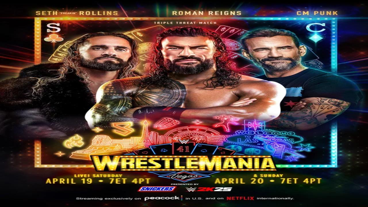 عرض 2025 WWE WrestleMania 41 Night 1 مترجم